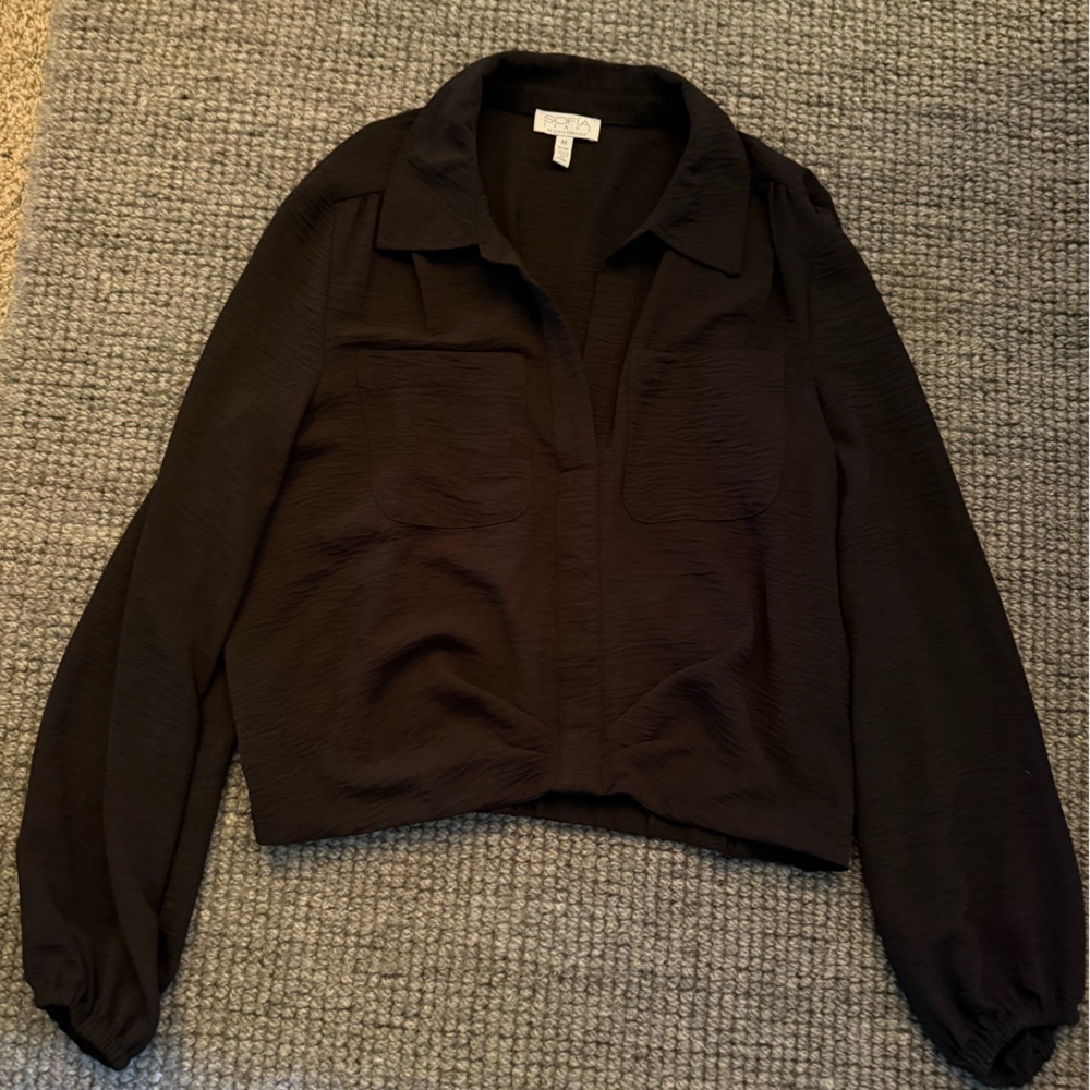 Sofia By Sofia Vergara Black Blouse - image 1